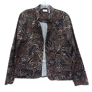 Chico's Women's Multi Animal Print Jacket